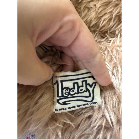 Vintage 1980s Well-Made Toy “Happiness Aid” Teddy Bear 30” Jumbo Plush Sweater - Picture 2 of 6